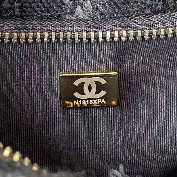 [REP 1:1] Chanel CC Hobo Bag Black For Women 24cm / 9.4in AS3562