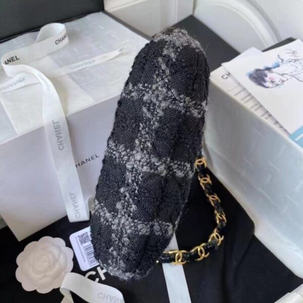 [REP 1:1] Chanel CC Hobo Bag Black For Women 24cm / 9.4in AS3562
