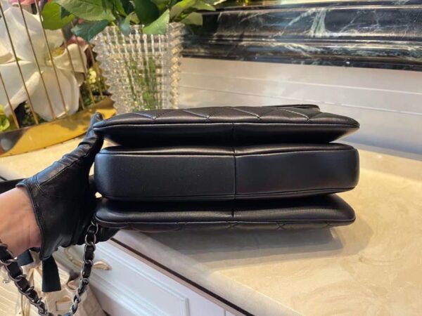[REP 1:1] Chanel Classic Flap Bag Medal Hardware Black For Women 9.8in/25cm