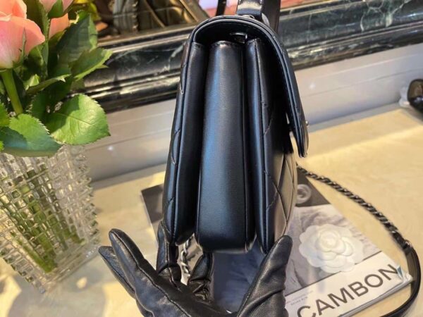 [REP 1:1] Chanel Classic Flap Bag Medal Hardware Black For Women 9.8in/25cm