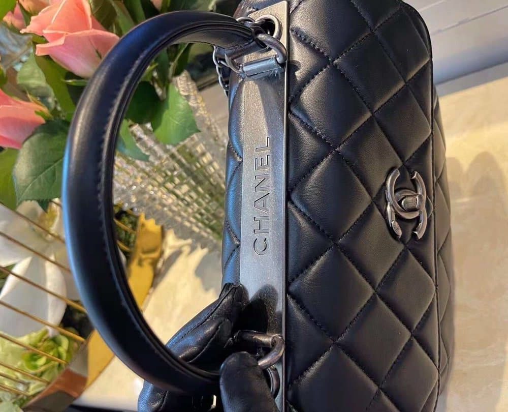 [REP 1:1] Chanel Classic Flap Bag Medal Hardware Black For Women 9.8in/25cm