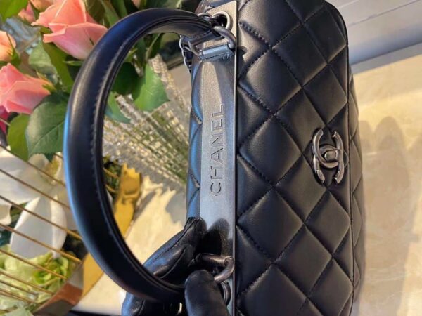 [REP 1:1] Chanel Classic Flap Bag Medal Hardware Black For Women 9.8in/25cm