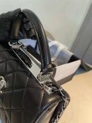 [REP 1:1] Chanel Classic Flap Bag Silver Hardware Black 9.8in/25cm