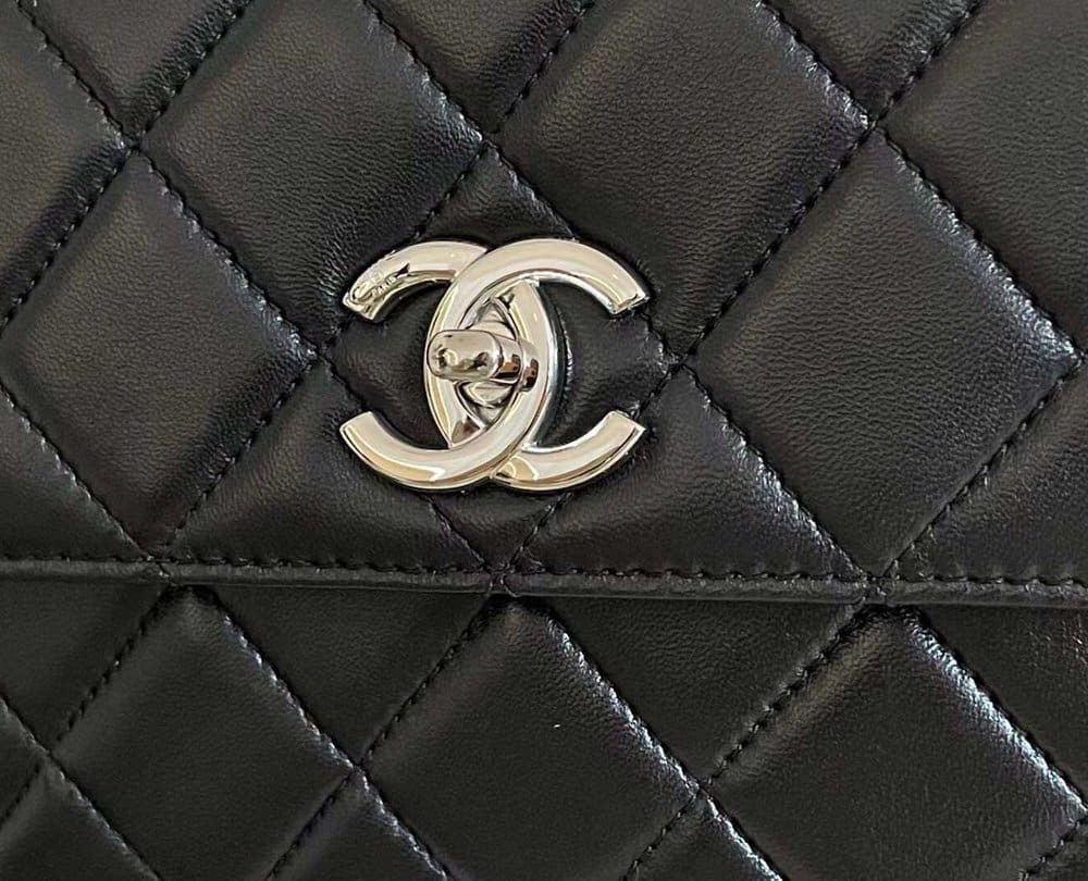 [REP 1:1] Chanel Classic Flap Bag Silver Hardware Black 9.8in/25cm