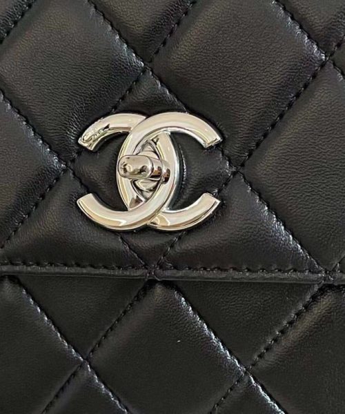 [REP 1:1] Chanel Classic Flap Bag Silver Hardware Black 9.8in/25cm
