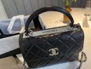 [REP 1:1] Chanel Classic Flap Bag Silver Hardware Black 9.8in/25cm