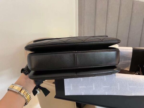 [REP 1:1] Chanel Classic Flap Bag Silver Hardware Black 9.8in/25cm