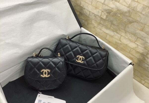 [REP 1:1] Chanel Classic Flap Phone Holder With Chain Nice Bag Black For Women 19cm / 7.5in