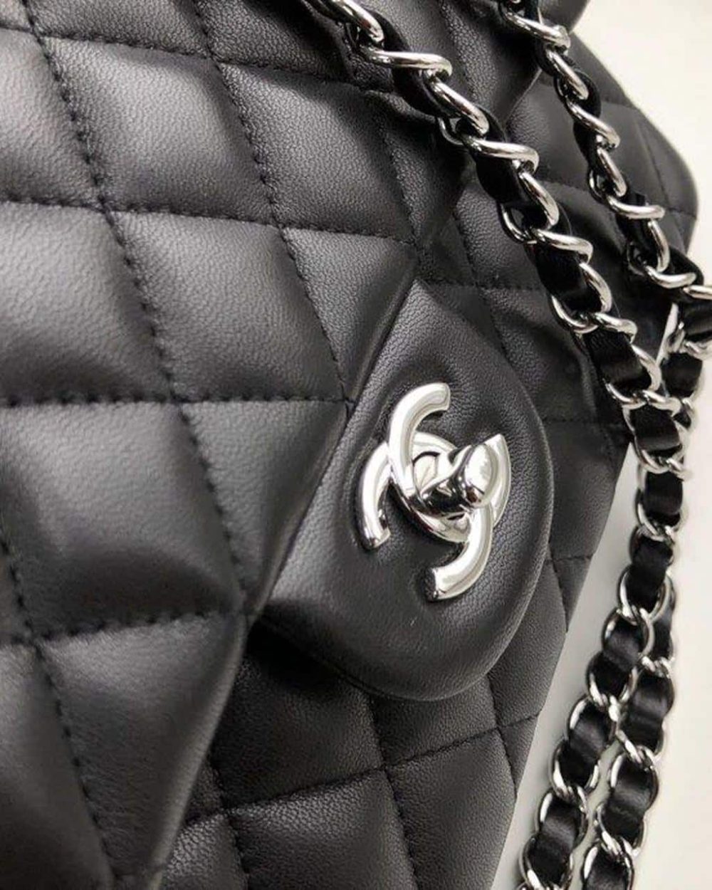 [REP 1:1] Chanel Classic HandBag Black For Women 9.9in/25.5cm A01112