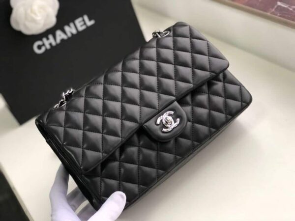 [REP 1:1] Chanel Classic HandBag Black For Women 9.9in/25.5cm A01112