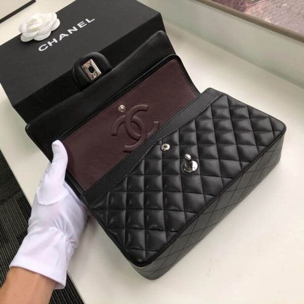 [REP 1:1] Chanel Classic HandBag Black For Women 9.9in/25.5cm A01112