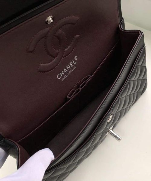 [REP 1:1] Chanel Classic HandBag Black For Women 9.9in/25.5cm A01112