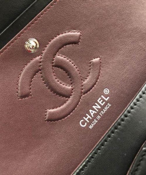 [REP 1:1] Chanel Classic HandBag Black For Women 9.9in/25.5cm A01112