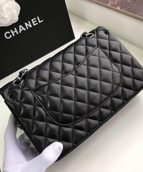 [REP 1:1] Chanel Classic HandBag Black For Women 9.9in/25.5cm A01112