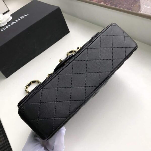[REP 1:1] Chanel Classic Handbag Gold Toned Hardware Black For Women, Women's Bags, Shoulder And Crossbody Bags 10.2in/26cm A01112