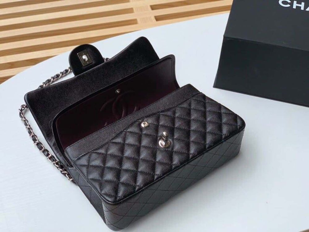 [REP 1:1] Chanel Classic Handbag Silver Hardware Black For Women, Women's Bags, Shoulder And Crossbody Bags 10.2in/26cm A01112 - Image 4