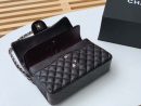 [REP 1:1] Chanel Classic Handbag Silver Hardware Black For Women, Women's Bags, Shoulder And Crossbody Bags 10.2in/26cm A01112