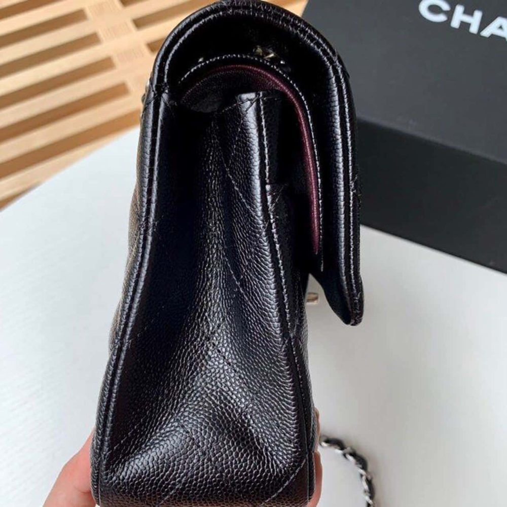 [REP 1:1] Chanel Classic Handbag Silver Hardware Black For Women, Women's Bags, Shoulder And Crossbody Bags 10.2in/26cm A01112 - Image 8