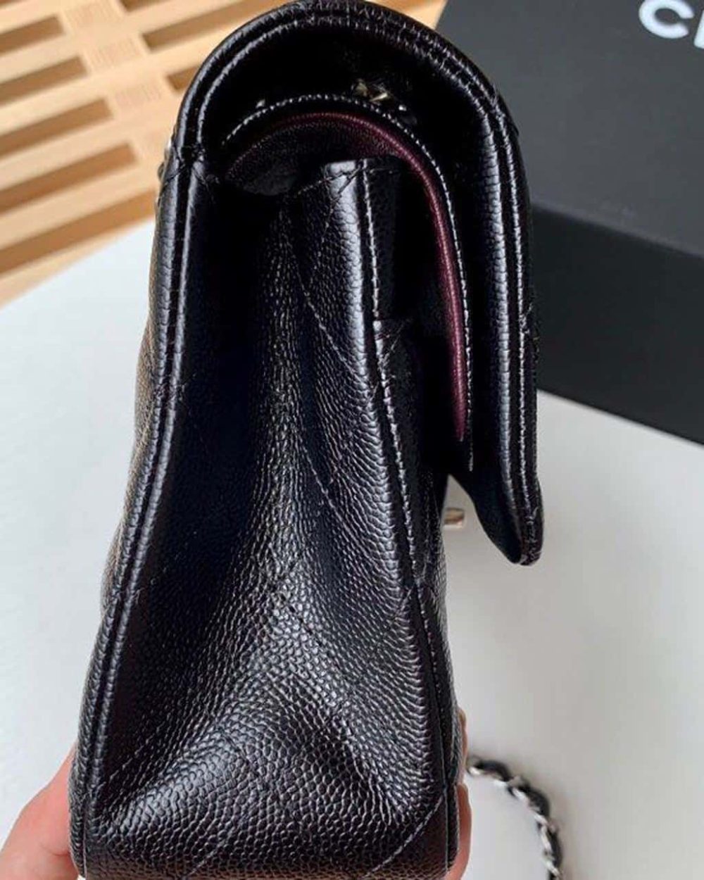 [REP 1:1] Chanel Classic Handbag Silver Hardware Black For Women, Women's Bags, Shoulder And Crossbody Bags 10.2in/26cm A01112