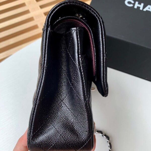 [REP 1:1] Chanel Classic Handbag Silver Hardware Black For Women, Women's Bags, Shoulder And Crossbody Bags 10.2in/26cm A01112