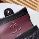[REP 1:1] Chanel Classic Handbag Silver Hardware Black For Women, Women's Bags, Shoulder And Crossbody Bags 10.2in/26cm A01112