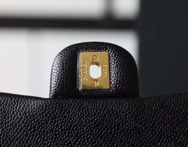 [REP 1:1] Chanel Classic Mini Flap Bag Gold Toned Hardware Black For Women 6.7in/17cm