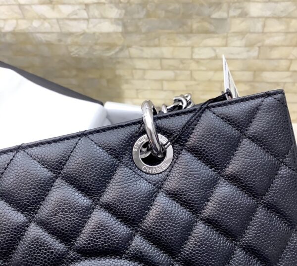 [REP 1:1] Chanel Classic Tote Bag Silver Hardware Black For Women 13.3in/34cm