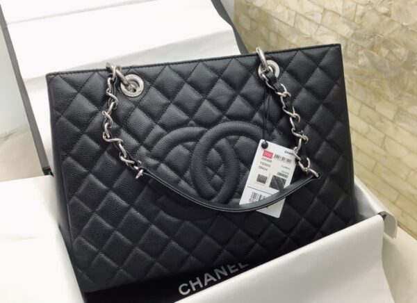 [REP 1:1] Chanel Classic Tote Bag Silver Hardware Black For Women 13.3in/34cm