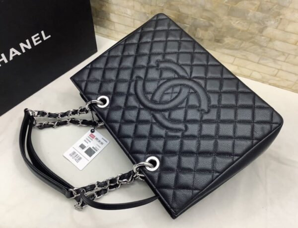 [REP 1:1] Chanel Classic Tote Bag Silver Hardware Black For Women 13.3in/34cm