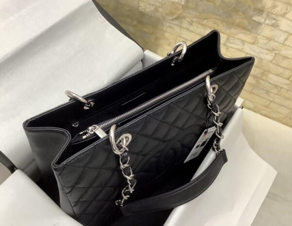 [REP 1:1] Chanel Classic Tote Bag Silver Hardware Black For Women 13.3in/34cm