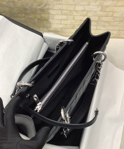 [REP 1:1] Chanel Classic Tote Bag Silver Hardware Black For Women 13.3in/34cm