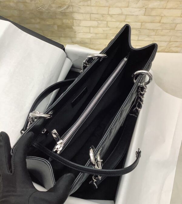 [REP 1:1] Chanel Classic Tote Bag Silver Hardware Black For Women 13.3in/34cm