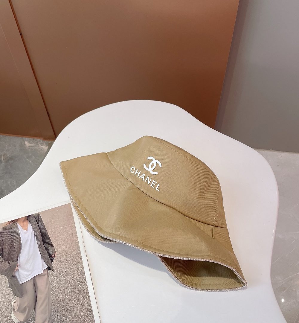 Chanel Cloche Hat Beige Chanel Hat