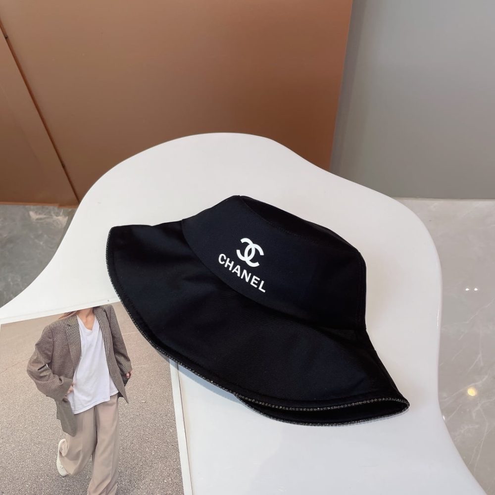 Chanel Cloche Hat Black Chanel Hat - Image 3
