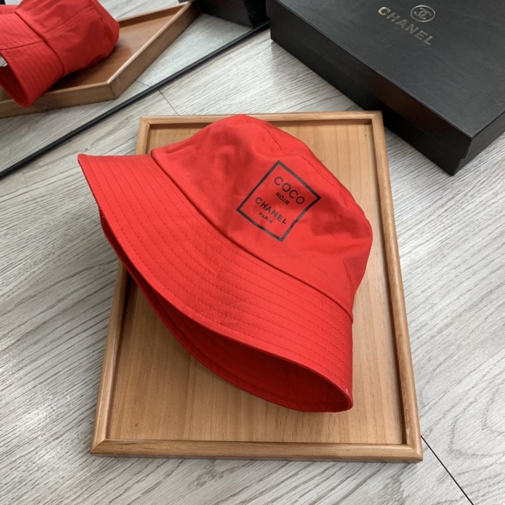 Chanel Cloche Hat Red Chanel Hat - Image 3