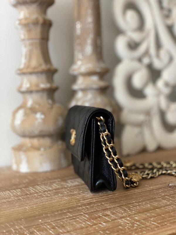 [REP 1:1] Chanel Clutch With Chain Black For Women, Women's Bags 4.8in/12.3cm AP2857 B08447 94305