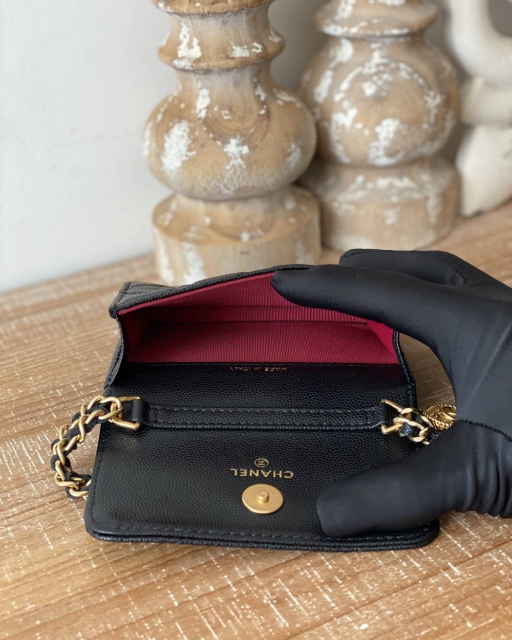 [REP 1:1] Chanel Clutch With Chain Black For Women, Women's Bags 4.8in/12.3cm AP2857 B08447 94305