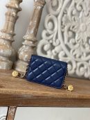 [REP 1:1] Chanel Clutch With Chain Blue For Women, Women's Bags 4.8in/12.3cm