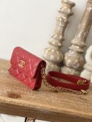 [REP 1:1] Chanel Clutch With Chain Red For Women, Women's Bags 4.8in/12.3cm