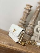 [REP 1:1] Chanel Clutch With Chain White For Women, Women's Bags 4.8in/12.3cm