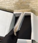 1:1 Replica Chanel CO-CO Card Holder 12cm/4.7in Gold Hardware For Women Grey