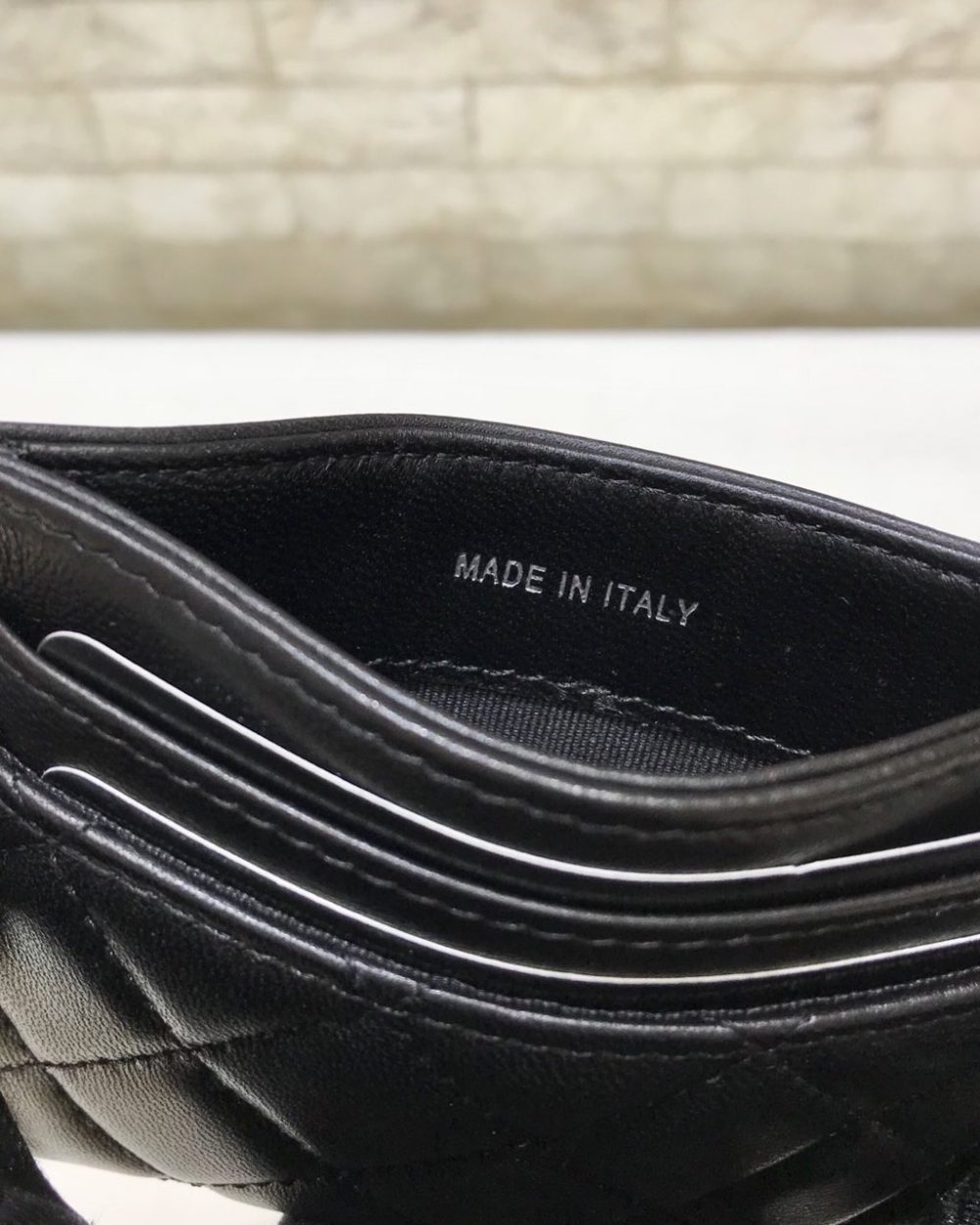 1:1 Replica Chanel CO-CO Card Holder Wallet 11cm/4.3in Silver Hardware For Women Black