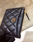 1:1 Replica Chanel CO-CO Chanel 19 Pouch 11.5cm/4.5in Gold Hardware For Women Black