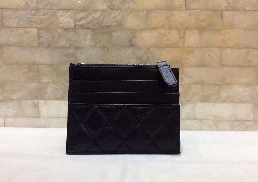 1:1 Replica Chanel CO-CO Chanel 19 Pouch 11.5cm/4.5in Gold Hardware For Women Black