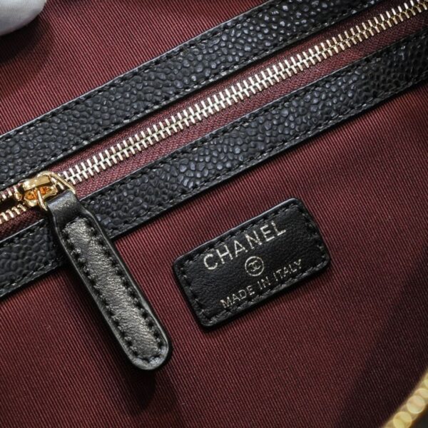 Chanel CO-CO Classic Pouch 27cm/10.6in Gold Toned Hardware For Women Black A82545 Y04059 C3906