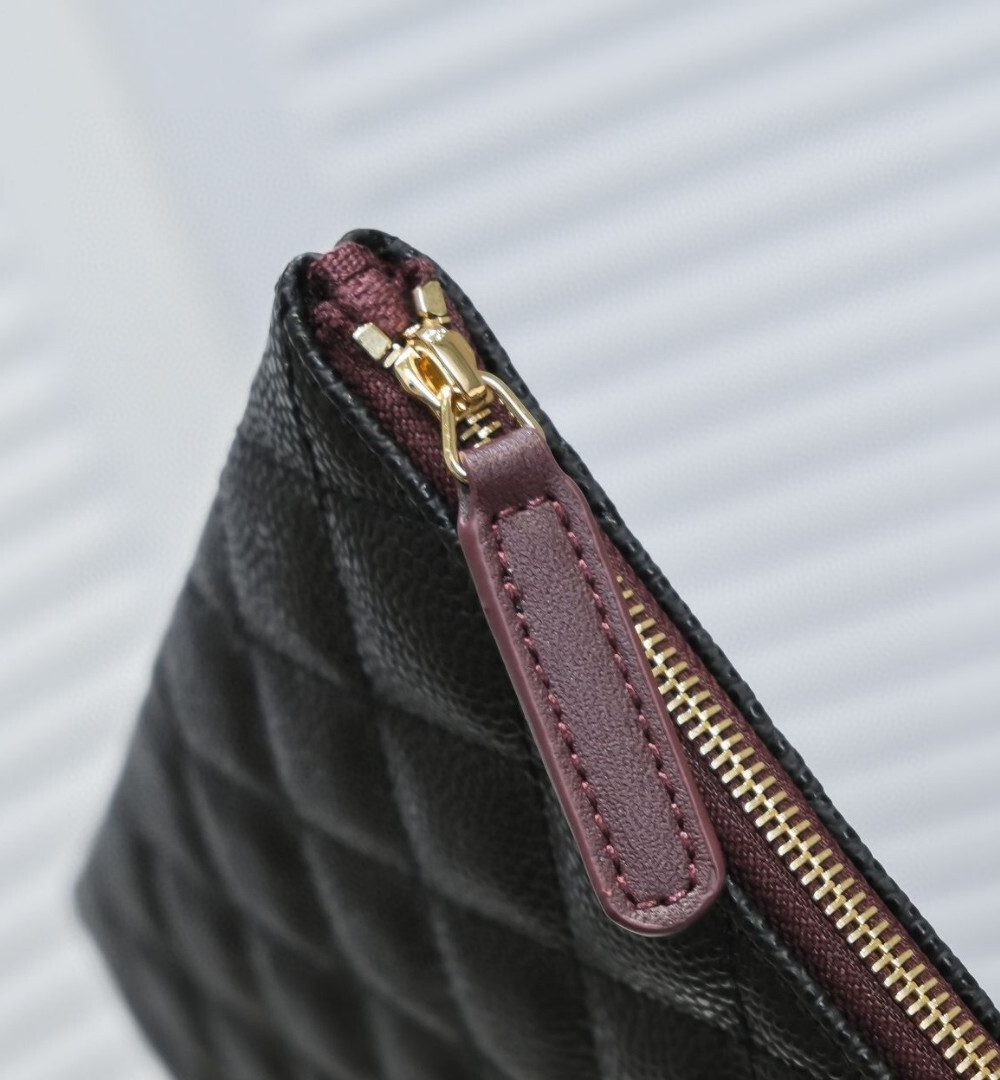 1:1 Replica Chanel CO-CO Classic Pouch 27cm/10.6in Gold Toned Hardware For Women Black A82545 Y04059 C3906