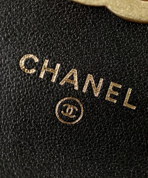 1:1 Replica Chanel CO-CO Clutch With Chain 9.5cm/3.7in Gold Toned Hardware For Women Black