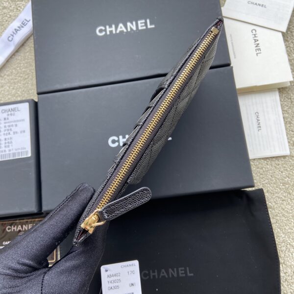 Chanel CO-CO Mini Pouch Wallet 19.5cm/7.7in Gold Hardware For Women Black