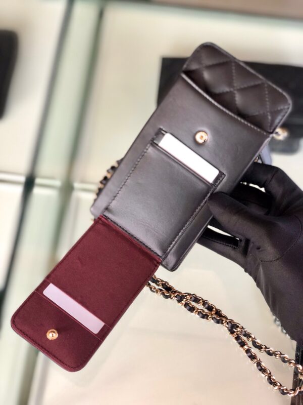 Chanel CO-CO Mini Pouch Wallet 19cm/7.5in Gold Hardware For Women Black