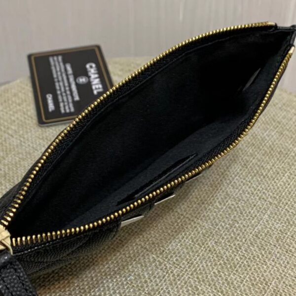 Chanel CO-CO Mini Pouch Wallet 19cm/7.5in Gold Hardware For Women Black